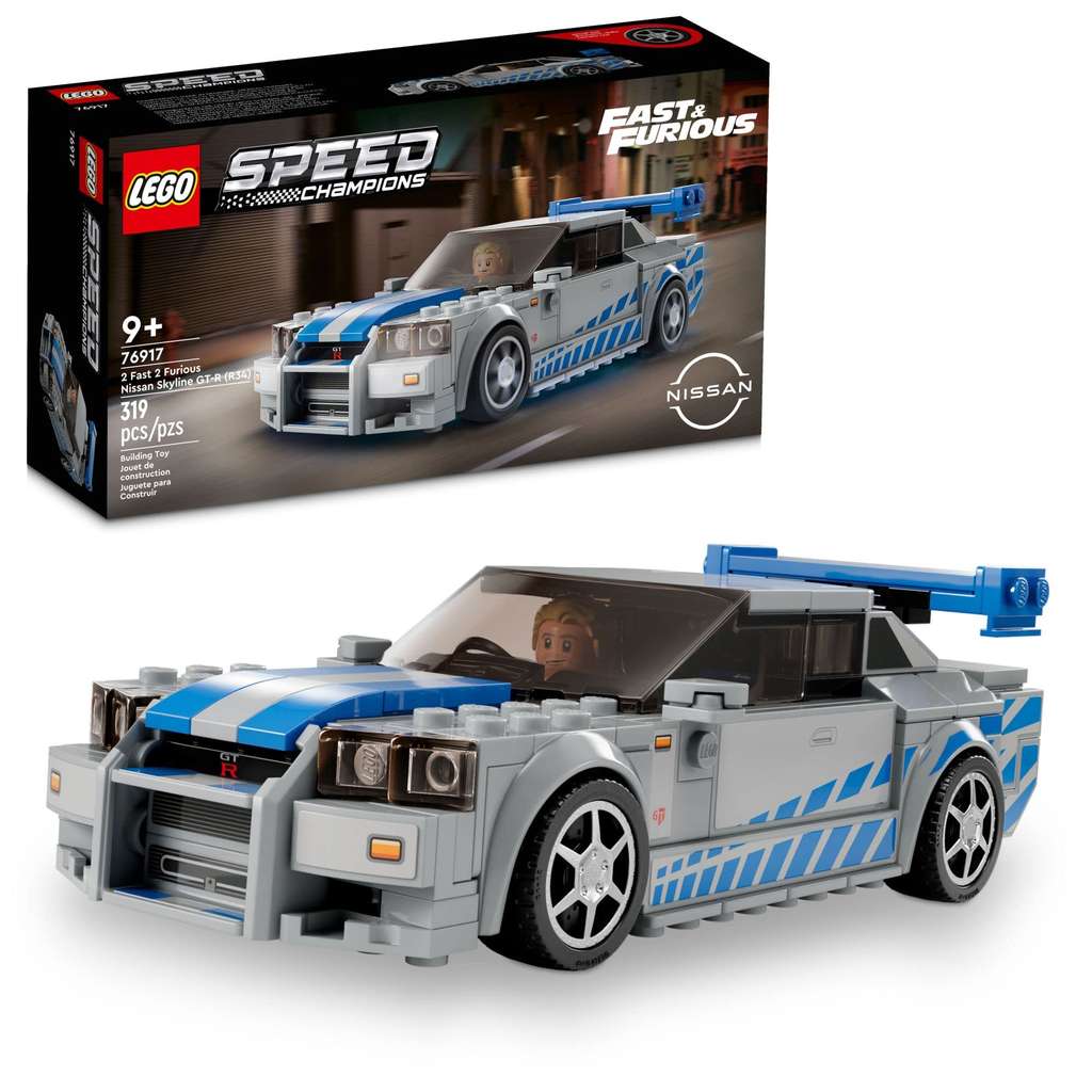 LEGO Speed Champions 2 Fast 2 Furious Nissan Skyline GT-R (R34) Set 76917 Prime Exclusive