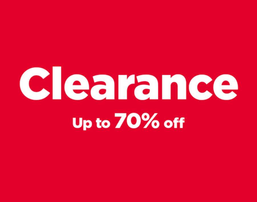 Up to 70% off Clearance Sale