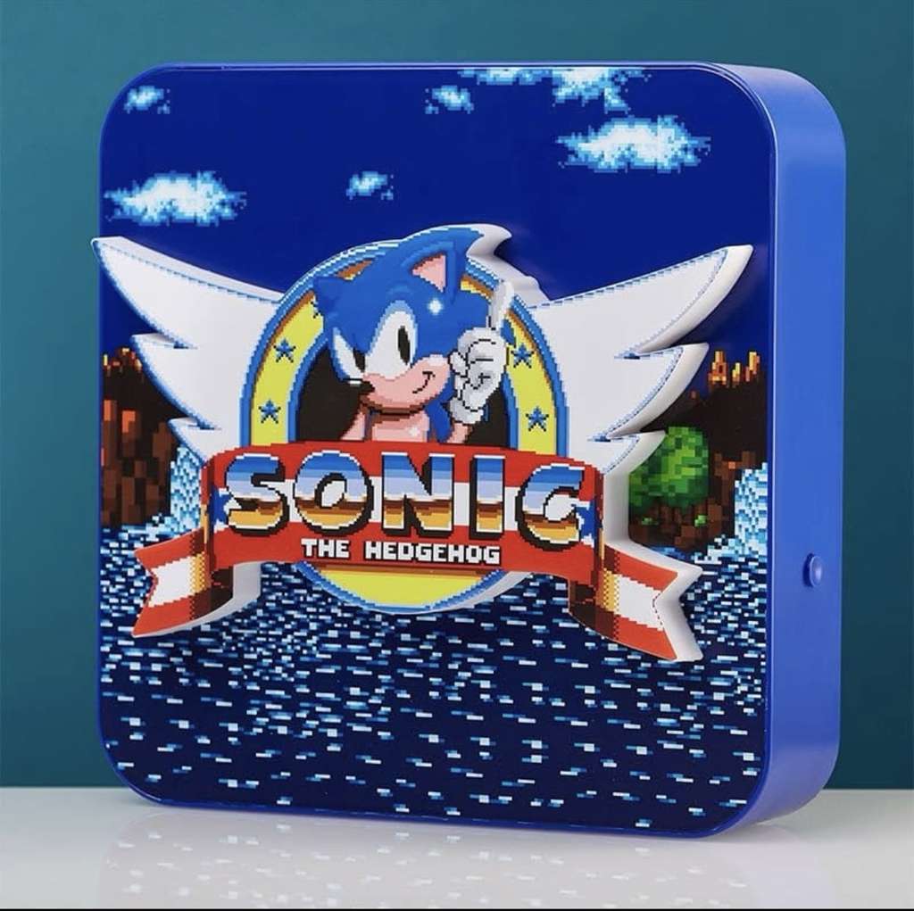 Official Sonic the Hedgehog 3D Desk Lamp / Wall Light