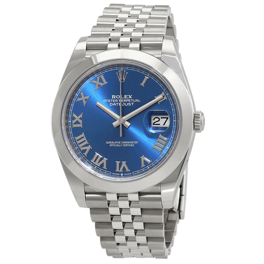 Datejust 41 Automatic Blue Dial Men's Jubilee Watch
