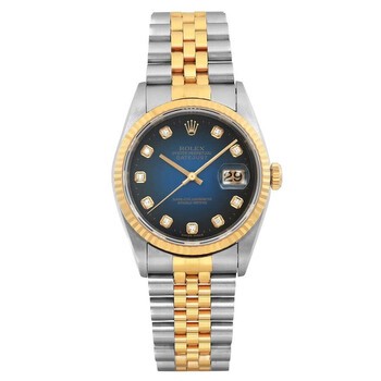 Datejust Automatic Chronometer Diamond Blue Dial Unisex Watch